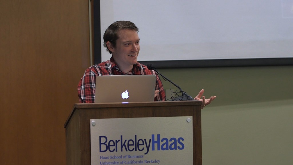 Steven Jonas presents "Spaced Listening" in Berkeley at the Haas School of Business